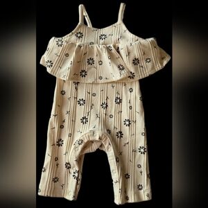Floral Cream Kids Jumpsuit By Grayson Mini